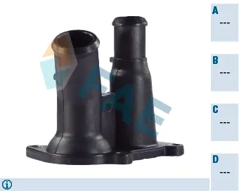 Thermostat housing element. Элемент системы охлаждения FAE 54324
