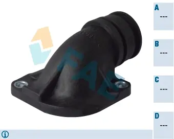 Thermostat housing element. Элемент системы охлаждения FAE 54325