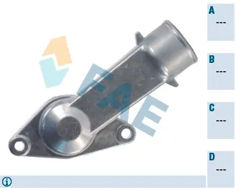 Thermostat housing element. Элемент системы охлаждения FAE 54326
