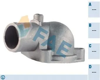 Thermostat housing element. Элемент системы охлаждения FAE 54327