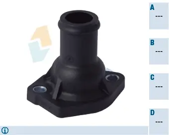 Thermostat housing element. Элемент системы охлаждения FAE 54336