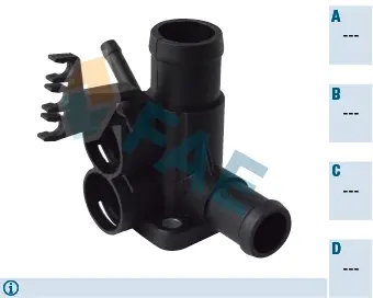 Thermostat housing element. Элемент системы охлаждения FAE 54338