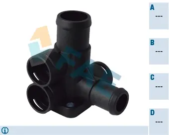 Thermostat housing element. Элемент системы охлаждения FAE 54339