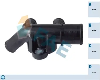 Thermostat housing element. Элемент системы охлаждения FAE 54349