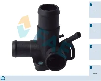 Thermostat housing element. Элемент системы охлаждения FAE 54350