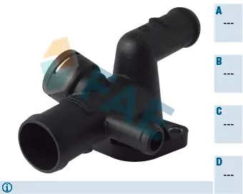 Thermostat housing element. Элемент системы охлаждения FAE 54352