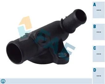 Thermostat housing element. Элемент системы охлаждения FAE 54365