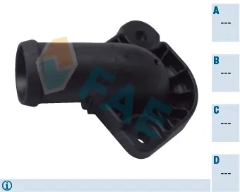 Thermostat housing element. Элемент системы охлаждения FAE 54381