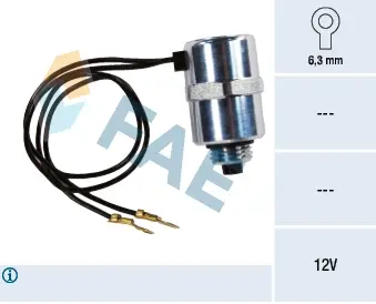Stop solenoid. Клапан электромагнитный FAE 73015