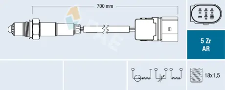 Oxygen sensor. Лямбда зонд, сенсор FAE 75019