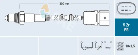 Oxygen sensor. Лямбда зонд, сенсор FAE 75043