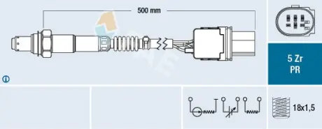Oxygen sensor. Лямбда зонд, сенсор FAE 75060