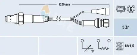Oxygen sensor. Лямбда зонд, сенсор FAE 77108