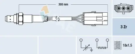 Oxygen sensor. Лямбда зонд, сенсор FAE 77113