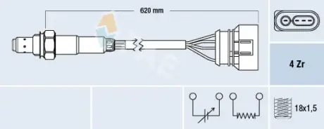 Oxygen sensor. Лямбда зонд, сенсор FAE 77131