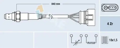Oxygen sensor. Лямбда зонд, сенсор FAE 77133
