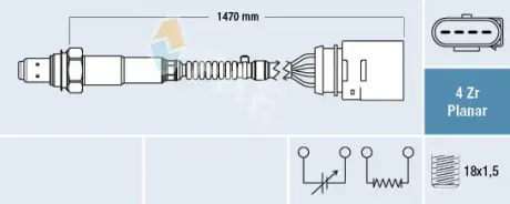 Oxygen sensor. Лямбда зонд, сенсор FAE 77145