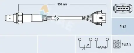 Oxygen sensor. Лямбда зонд, сенсор FAE 77155