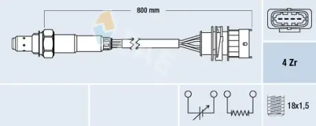 Oxygen sensor. Лямбда зонд, сенсор FAE 77157