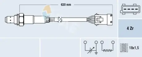 Oxygen sensor. Лямбда зонд, сенсор FAE 77164
