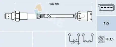 Oxygen sensor. Лямбда зонд, сенсор FAE 77167