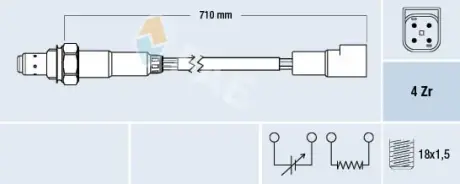 Oxygen sensor. Лямбда зонд, сенсор FAE 77169