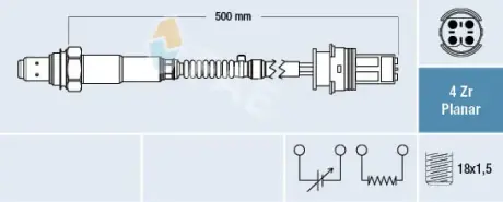 Oxygen sensor. Лямбда зонд, сенсор FAE 77250