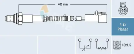 Oxygen sensor. Лямбда зонд, сенсор FAE 77253