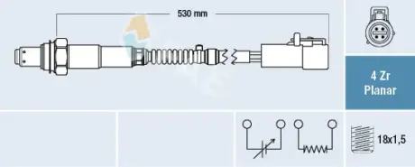 Oxygen sensor. Лямбда зонд, сенсор FAE 77256