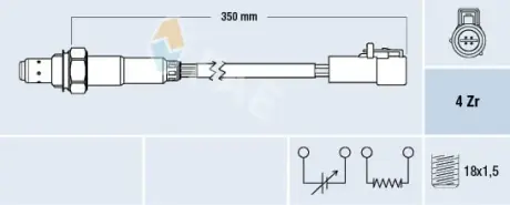 Oxygen sensor. Лямбда зонд, сенсор FAE 77264