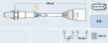 Oxygen sensor. Лямбда зонд, сенсор FAE 77435