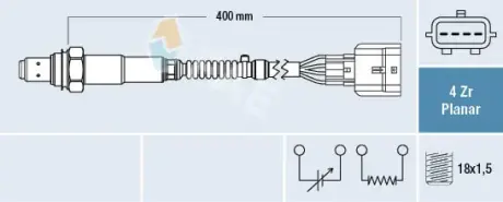 Oxygen sensor. Лямбда зонд, сенсор FAE 77448
