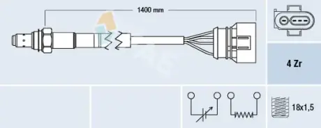 Oxygen sensor. Лямбда зонд, сенсор FAE 77461