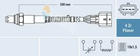 Oxygen sensor. Лямбда зонд, сенсор FAE 77492