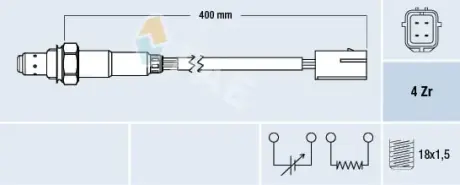 Oxygen sensor. Лямбда зонд, сенсор FAE 77507