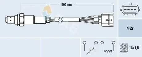 Oxygen sensor. Лямбда зонд, сенсор FAE 77584