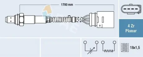 Oxygen sensor. Лямбда зонд, сенсор FAE 77902