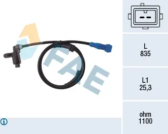 Wheel speed sensor. Датчик вращения колеса FAE 78021