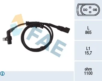 Wheel speed sensor. Датчик вращения колеса FAE 78040