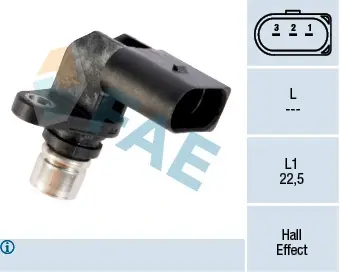 Sensor, camshaft position. Датчик положення розподільного валу FAE 79209