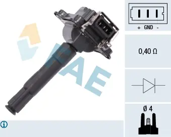 Ignition Coil. Котушка запалювання FAE 80252