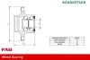 Підшипник маточини (задньої) Fiat Stilo 03-08 FAG 713 6909 20 (фото 3)