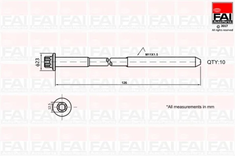 Автозапчасть FAI B1139