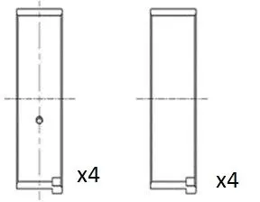 Вкладиші шатунні (0.50) Peugeot 206/306/307 1.4 16V 03- FAI BB2045-050