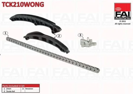 Ланцюг ГРМ, комплект FAI TCK210WONG