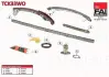 TOYOTA К-кт ланцюга ГРМ (2 ланцюга+3 направляючі+ натягувач + сальник + герметик + прокладка) Avensis 2.0 00- FAI TCK33WO (фото 1)