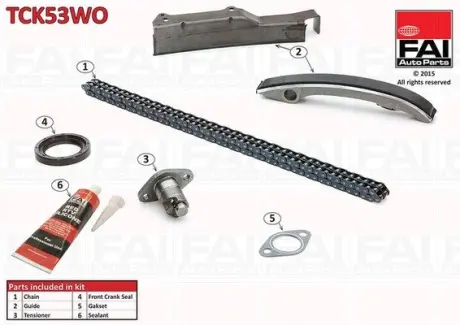 MITSUBISHI К-кт цепи ГРМ Pajero II 2.8TD -99 FAI TCK53WO