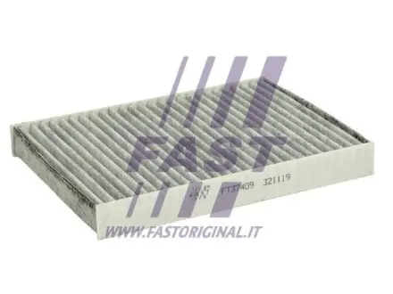Фільтр салону вугільний прямий FIAT Doblo 00-13. Punto 03-10. Idea 03-12. Palio 96-20. LANCIA Musa 04-12 FAST FT37409