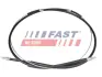 Трос стоянкового гальма задній FIAT Ducato 02-06. Ducato 94-02. PEUGEOT Boxer 02-06. Boxer 94-02. CITROEN Jumper 02-06. Jumper 94-02 FAST FT69176 (фото 1)