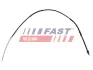Трос стоянкового гальма задній правий FIAT Fiorino 07-. Qubo 08-19. PEUGEOT Bipper 08-17. CITROEN Nemo 08-17 FAST FT69199 (фото 2)